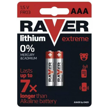 Батарейка Emos AAA bat Lithium 2шт Extreme (B7811)