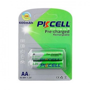 Акумулятор PKCELL AA 600mAh NiMH 2шт Pre-charged (PC/AA600-2BA)