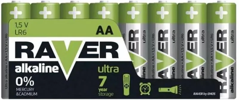 Батарейка Emos AA bat Alkaline 8шт Ultra (B79218)