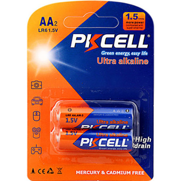 Батарейка PKCELL AA bat Alkaline 2шт Ultra Alkaline (6942449511218)