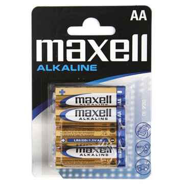 Батарейка Maxell AA bat Alkaline 4шт (MXBLR06)