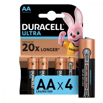 Батарейка Duracell Ultra Powercheck AA/LR06 BL 4шт