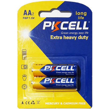 Батарейка PKCELL AA bat ZnC 2шт Extra Heavy Duty (6942449521248)