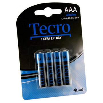 Батарейка Tecro AAA bat Alkaline 4шт Extra Energy LR03-4B(EE)