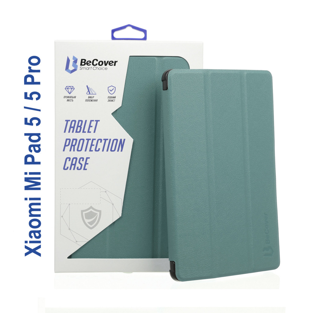 Чохол, сумка для планшета BeCover Smart Case Xiaomi Mi Pad 5 / 5 Pro Dark Green (706705)
