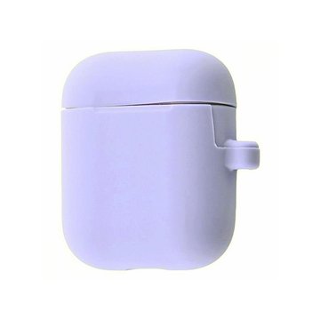 Аксесуар для навушників Airpods1/2 Silicone Case New with Carbine Lavender Gray