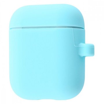 Аксесуар для навушників Airpods1/2 Silicone Case New with Carbine Turquoise