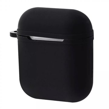 Аксесуар для навушників Airpods1/2 Silicone Case Shock-proof Black