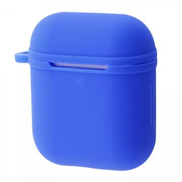 Аксесуар для навушників Airpods1/2 Silicone Case Shock-proof Blue