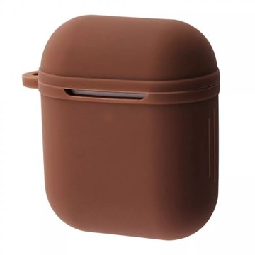 Аксесуар для навушників Airpods1/2 Silicone Case Shock-proof Brown