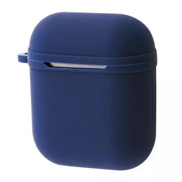 Аксессуар для наушников Airpods1/2 Silicone Case Shock-proof Dark Blue