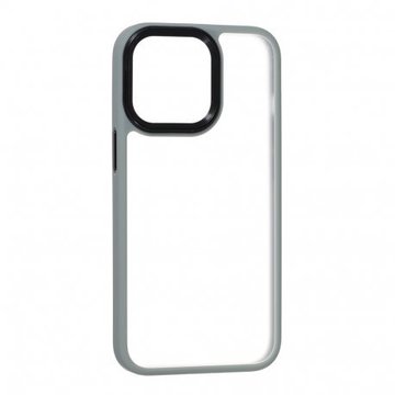 Чехол-накладка Mate Plus Metal Buttons iPhone13 (Grey)
