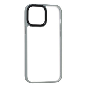 Чехол-накладка Mate Plus Metal Buttons iPhone13 Pro Max (Grey)