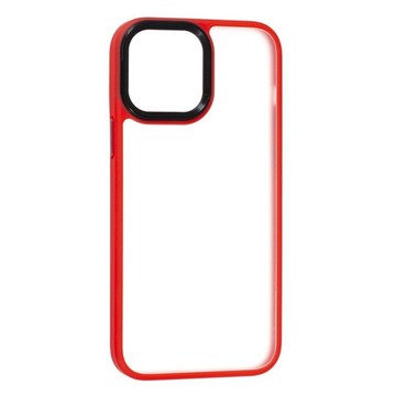 Чехол-накладка Mate Plus Metal Buttons iPhone13 Pro Max (Red)
