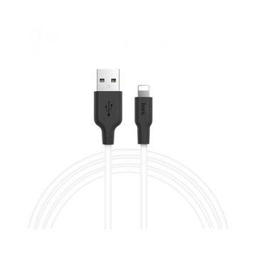 Кабель синхронізації Hoco X21 USB - Lightning 1м Black-White