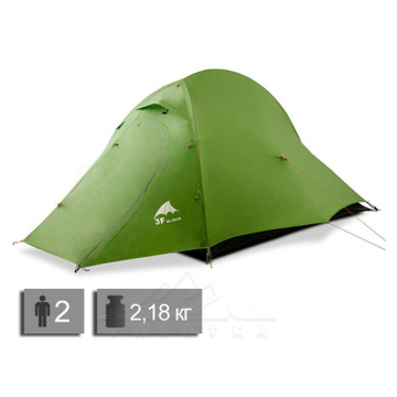Палатка и аксессуар 3F Ul Gear ZhengTu 2 Green (Z2210T4S-GR)
