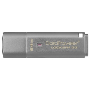 Флеш память USB Kingston 64GB USB 3.0 DT Locker+ G3 Metal Silver Security (DTLPG3/64GB)