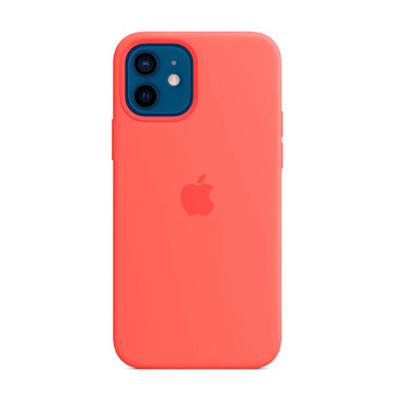 Чехол-накладка Apple Sillicon Case MagSafe for iPhone 12/12 Pro (Pink Citrus)