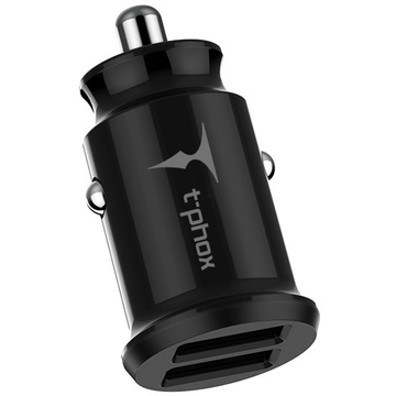 Зарядний пристрій T-PHOX Charger Set 2.4A Dual+Lightning cable 1.2m Black