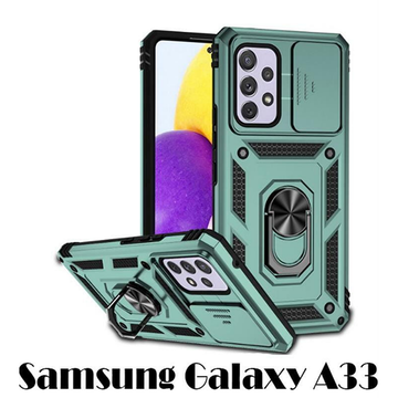 Чохол-накладка BeCover Military Samsung Galaxy A33 SM-A336 Dark Green (707386)