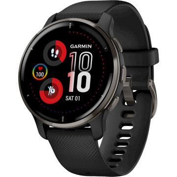 Смарт-часы Garmin Venu 2 Plus Slate/Black with Black Band (010-02496-01)