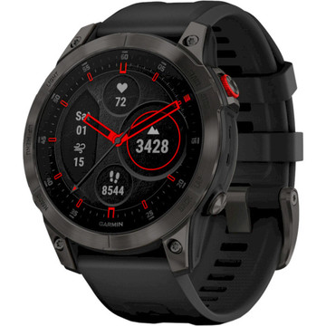 Смарт-часы Garmin Epix 2 Sapphire Black/Titanium DLC with Black Band (010-02582-10)
