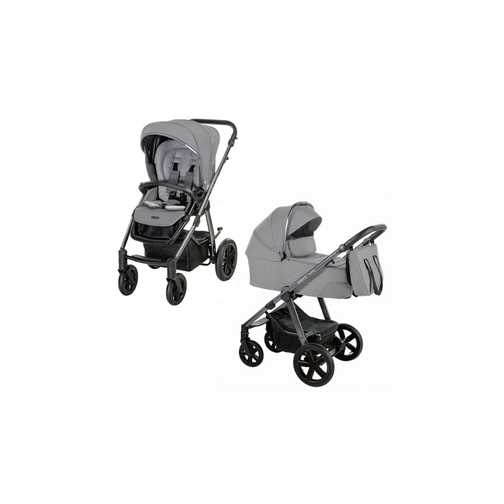 Детская коляска Espiro 2 in 1 Husky XL 2022 207 Silver Gray (205088)