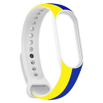 Ремінець для фітнес браслета Armorstandart New Style for Xiaomi Mi Band 7/6/5 Blue-Yellow (ARM61907)