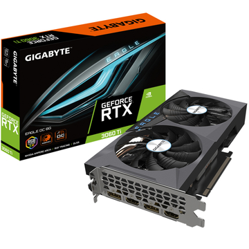 Відеокарта Gigabyte GF RTX 3060 Ti 8GB GDDR6 Eagle OC Gigabyte (GV-N306TEAGLE OC-8GD 2.0)