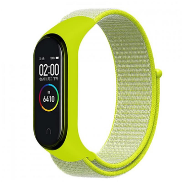 Ремешок для фитнес браслета BeCover Nylon Style for Xiaomi Mi Smart Band 7 Lime (707662)