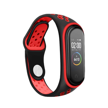  BeCover Nike Style for Xiaomi Mi Smart Band 5/Mi Smart Band 6/Mi Smart Band 7 Black-Red (705153)