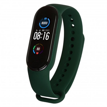 Ремінець для фітнес браслета Armorstandart for Xiaomi Mi Band 7/6/5 Dark Green (ARM60988)