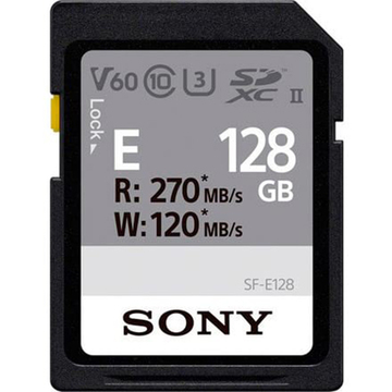 Карта памяти Sony 128GB SDXC C10 UHS-II U3 V60 R270/W120MB/s Entry