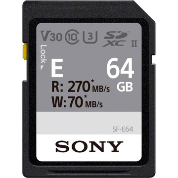Карта пам'яті  Sony 64GB SDXC C10 UHS-II U3 V60 R270/W70MB/s Entry