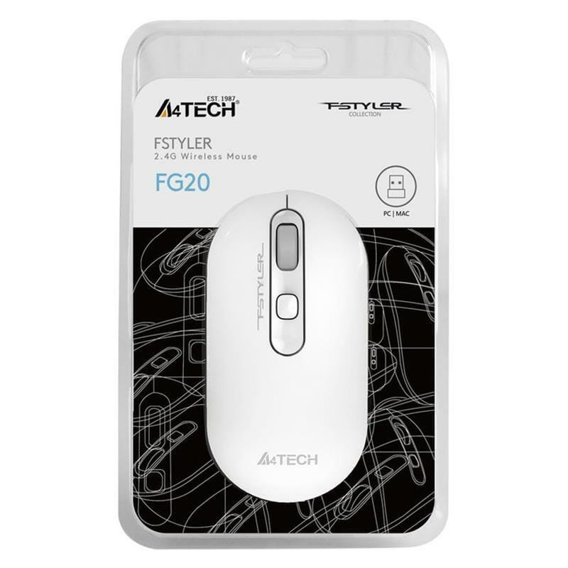 Мышка A4Tech FG20 White USB