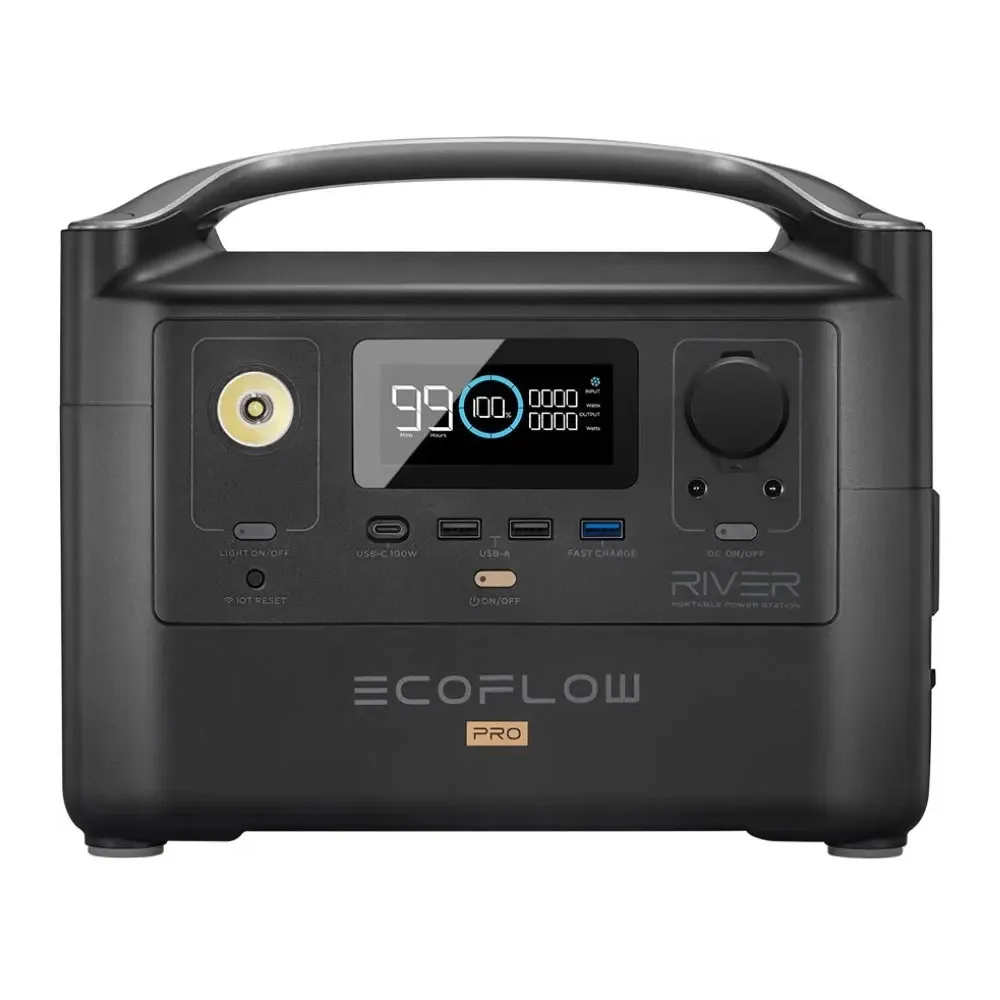 Зарядная станция EcoFlow River Pro 720Wh 200000mAh 600W Black (EFRIVER600PRO) (PB930418)