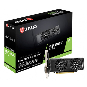 Видеокарта MSI GeForce GTX 1650 4GB GDDR5 GT LP OC