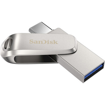 Флеш пам'ять USB SanDisk 32GB Type-C Ultra Dual Luxe Silver (SDDDC4-032G-G46)