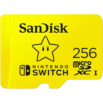 Карта памяти SanDisk MicroSDXC 256GB Class 10 Nintendo Switch R100/W90MB/s (SDSQXAO-256G-GN3ZN)