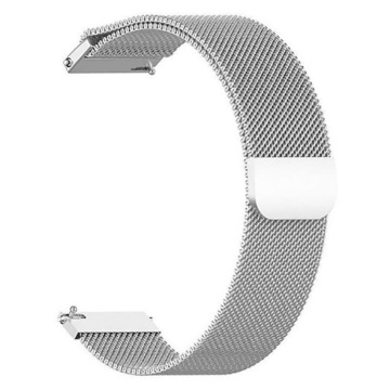 Ремінець для фітнес браслета BeCover Milanese Style for Xiaomi Amazfit Bip (20mm) Lite/Bip S Lite/GTR 42mm/GTS/TicWatch S2/TicWatch E/GTS 3/GTS 2 mini Silver (707683)