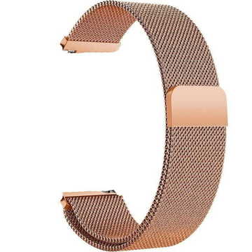 Ремінець для фітнес браслета BeCover Milanese Style for Xiaomi Amazfit Bip (20mm) Lite/Bip S Lite/GTR 42mm/GTS/TicWatch S2/TicWatch E/GTS 3/GTS 2 mini Rose Gold (707684)