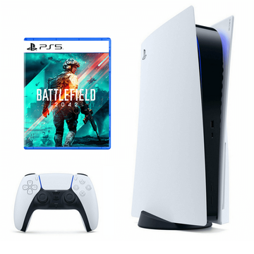 Игровая приставка Sony PS5 825Gb Disc+FarCry6+Battlefield 2042