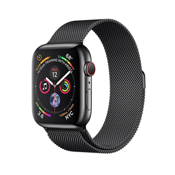 Смарт-часы Apple Watch Series 4 GPS + LTE 44mm Black Steel w. Black Milanese l. Black Steel (MTV62, MTX32)