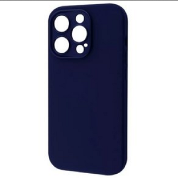 Чехол-накладка Baseus for iPhone 14 PRO MAX Liquid Silica Gel with Magsafe + glass (Blue)