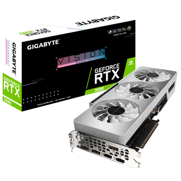 Видеокарта GIGABYTE Nvidia GeForce RTX3080 VISION OC 10G rev 2.0 LHR