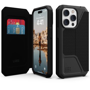 Чехол-книжка UAG for Apple iPhone 14 Pro Metropolis Kevlar Black