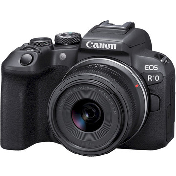 Цыфровая видеокамера Canon EOS R10 + RF-S 18-45 IS STM + адаптер EF-RF