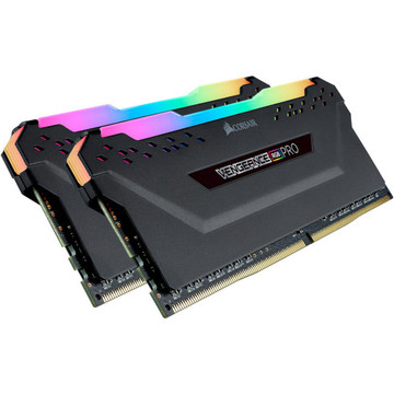 Оперативна пам'ять Corsair 16GB (2x8GB) DDR4 3200MHz Vengeance RGB Pro Black (CMW16GX4M2C3200C16)