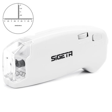 Біноклі та монокуляр Sigeta MicroGlass 40x R/T (со шкалой) (65136)