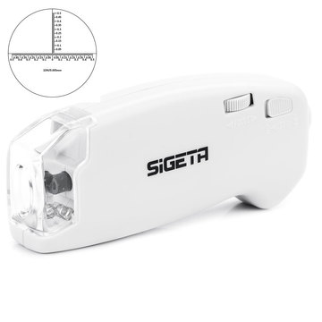 Біноклі та монокуляр Sigeta MicroGlass 150x R/T (со шкалой) (65140)
